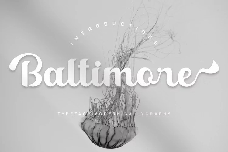 Baltimore Bold Script Font