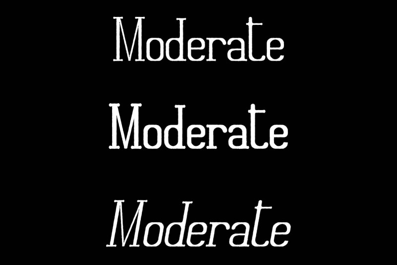 Moderate Font preview image 2