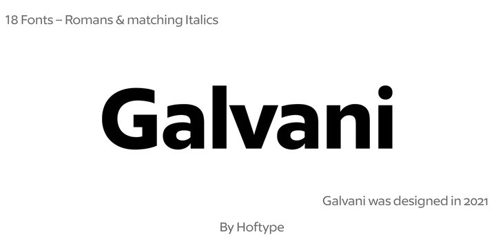 Galvani Sans Serif Font