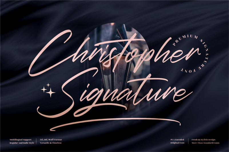 Christopher Signature Script Font