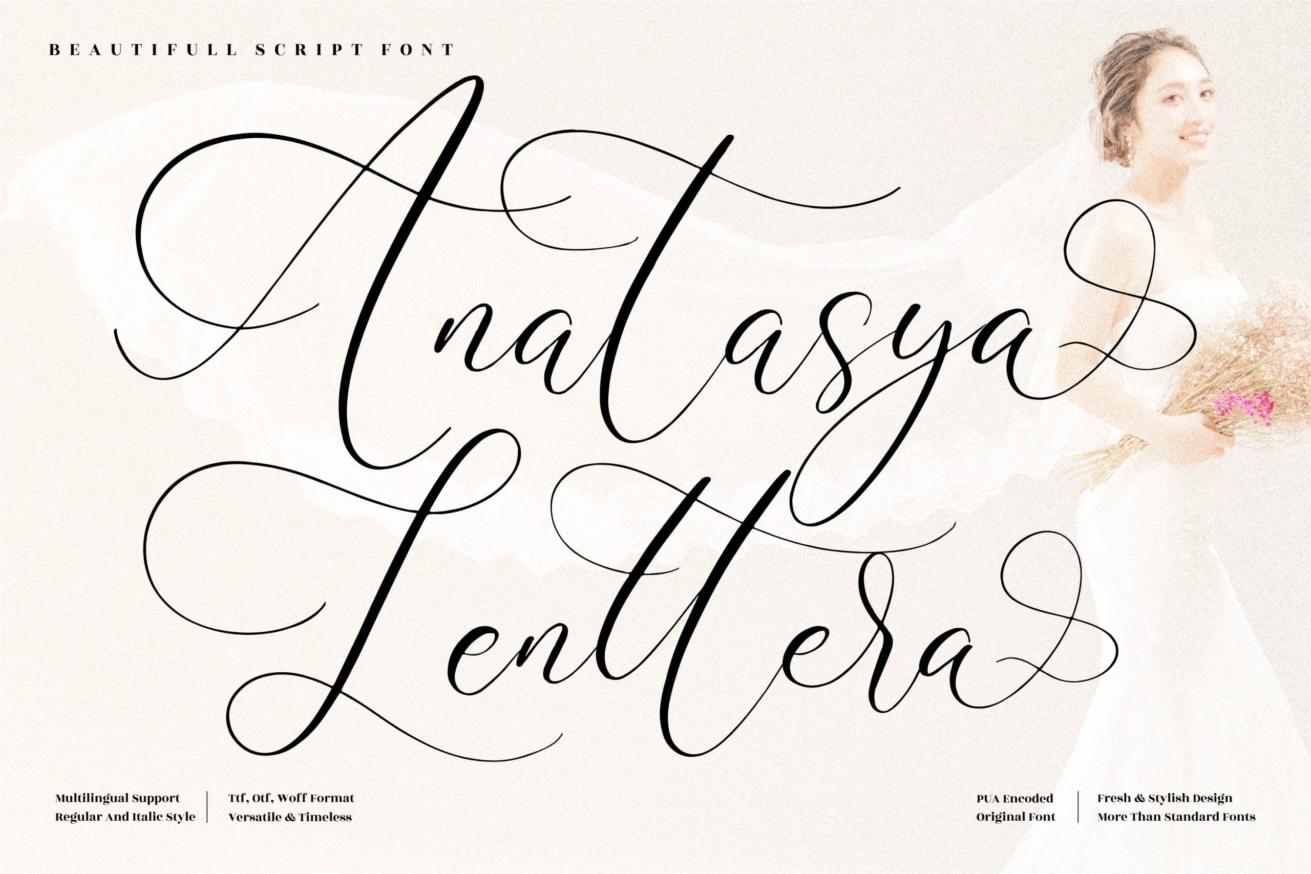 Anatasya Lenttera Calligraphy Font