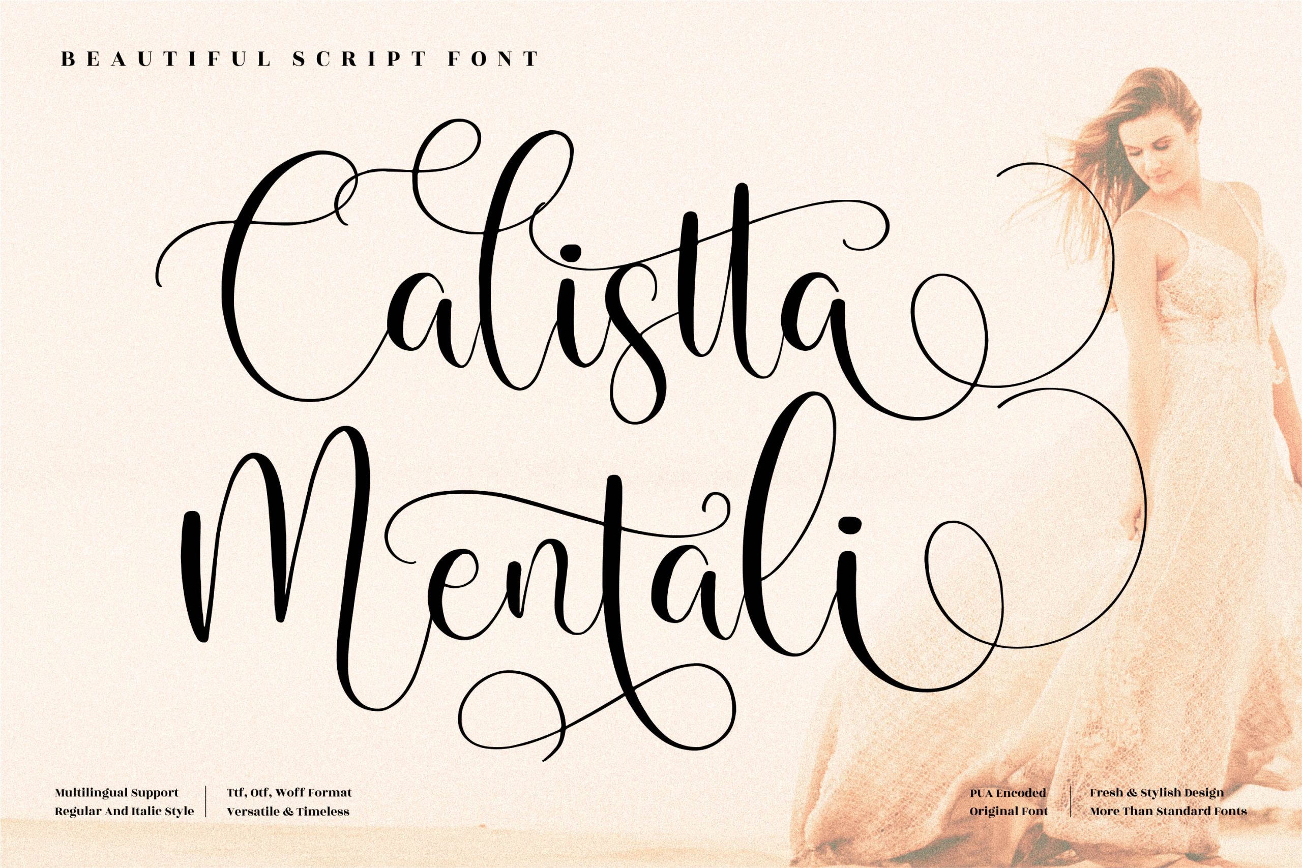 Calistta Mentali Calligraphy Font
