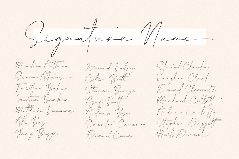Bentila Signate Font preview image 2