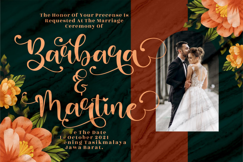 Barbara Lattvia Font preview image 4