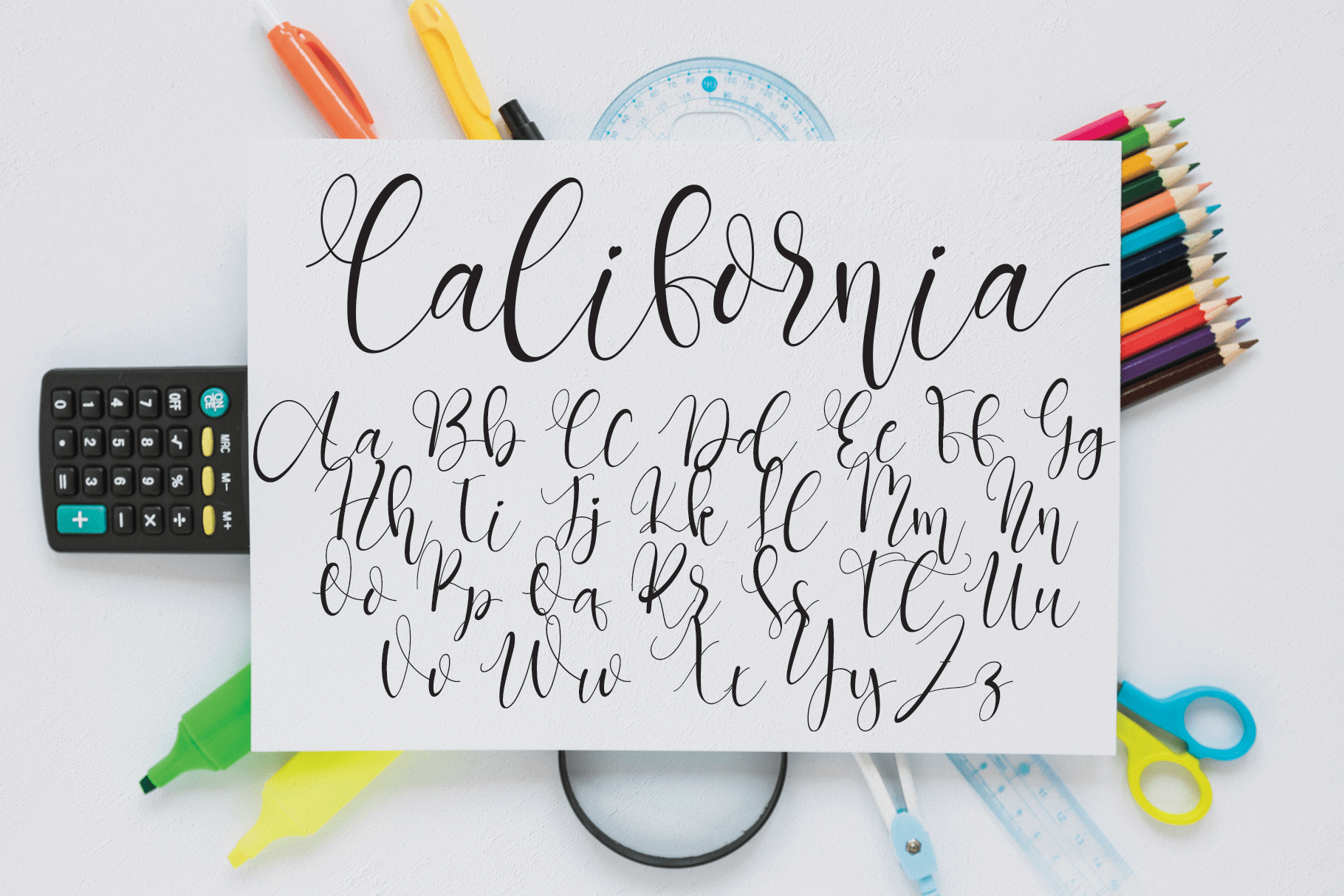 California Calligraphy Font preview image 5