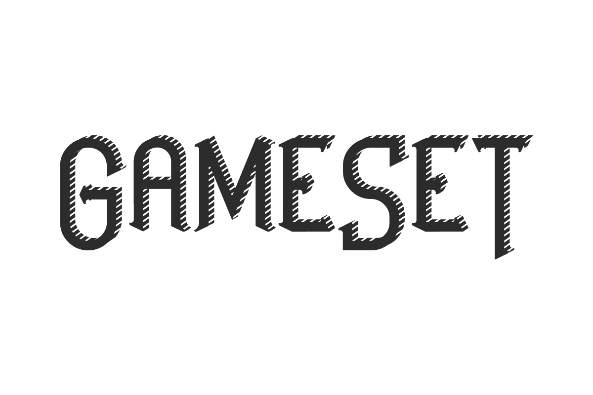 GameSet Display Font
