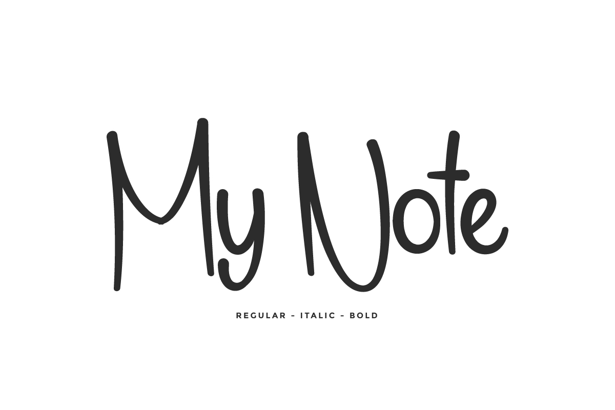 My Note Handwriting Font
