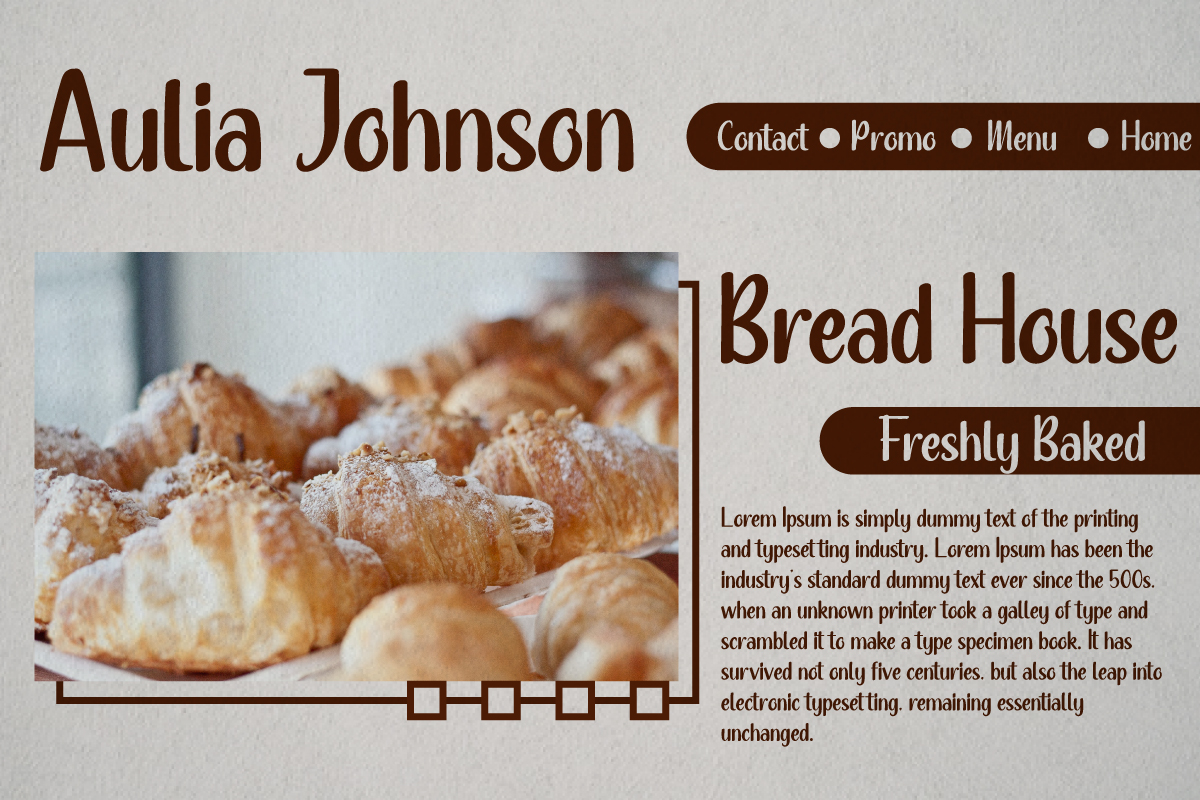 Bakery Roast Font preview image 5
