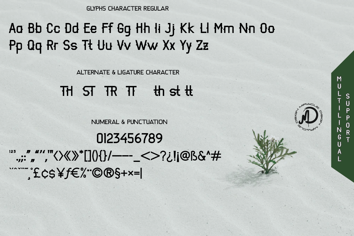 ROSE THORN Font preview image 5