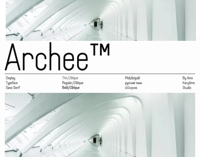 Archee Sans Serif Font