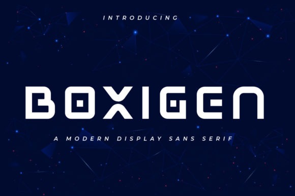 Boxigen Display Font
