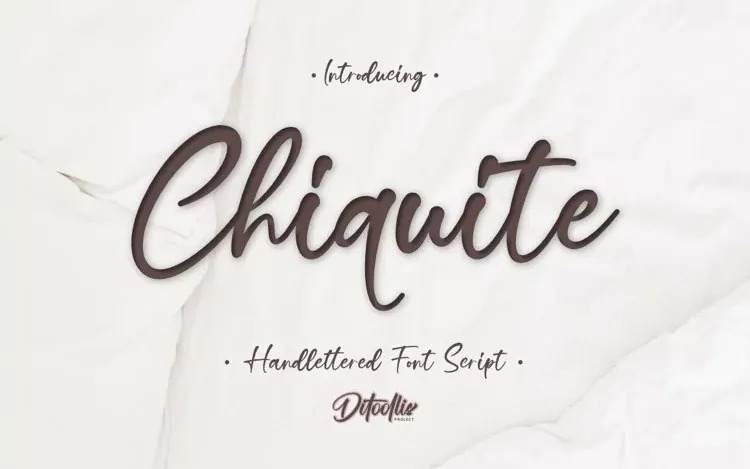 Chiquite Script Font