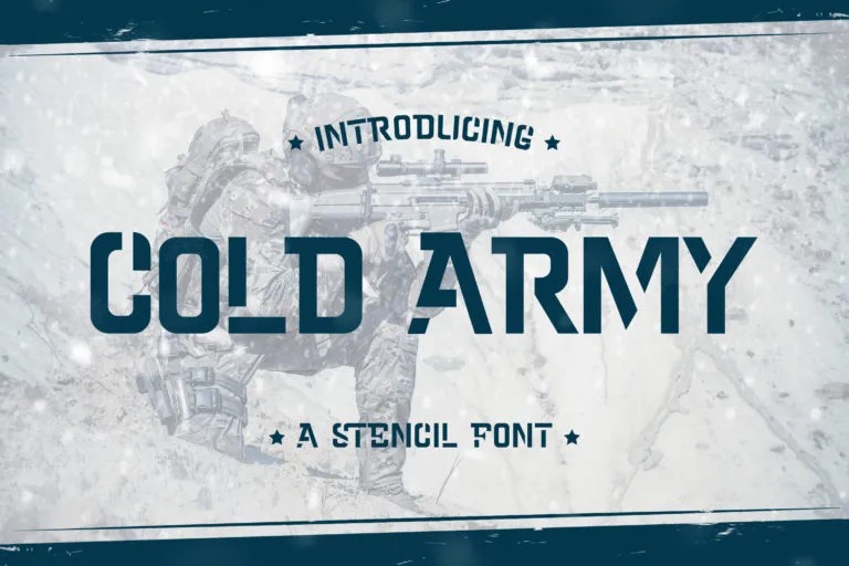 Cold Army Display Font