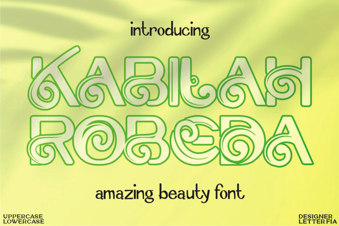 Kabilah Robeda Display Font 