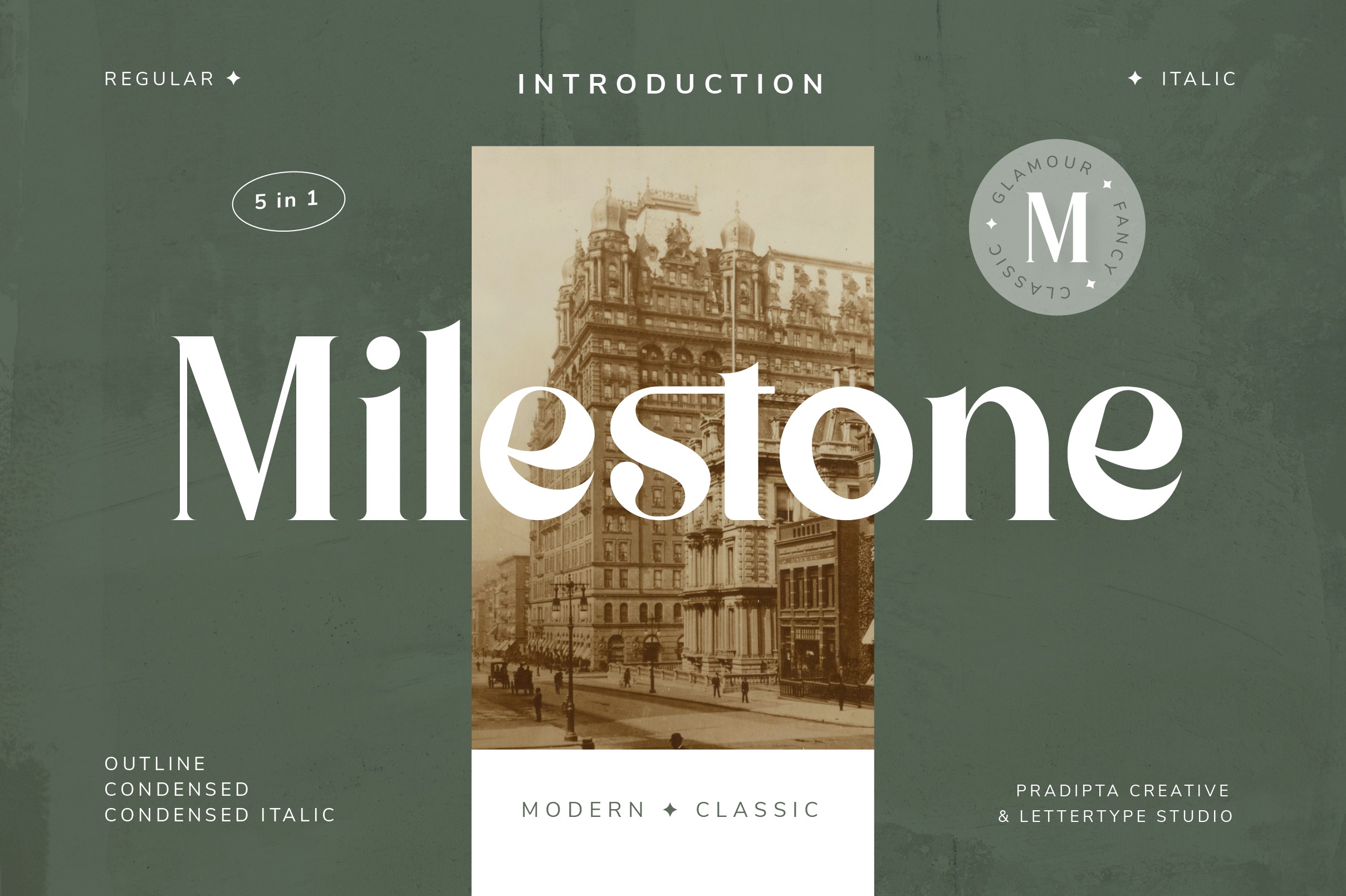 Milestone Serif Font