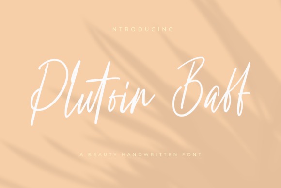 Plutoin Baff Script Font
