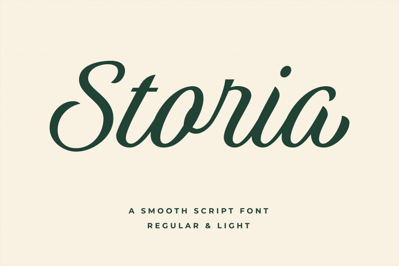 Storia Bold Script Font