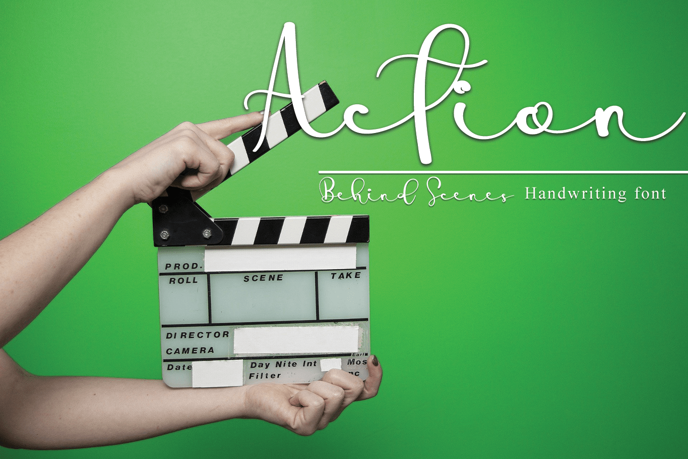 Behind Scenes Font preview image 2
