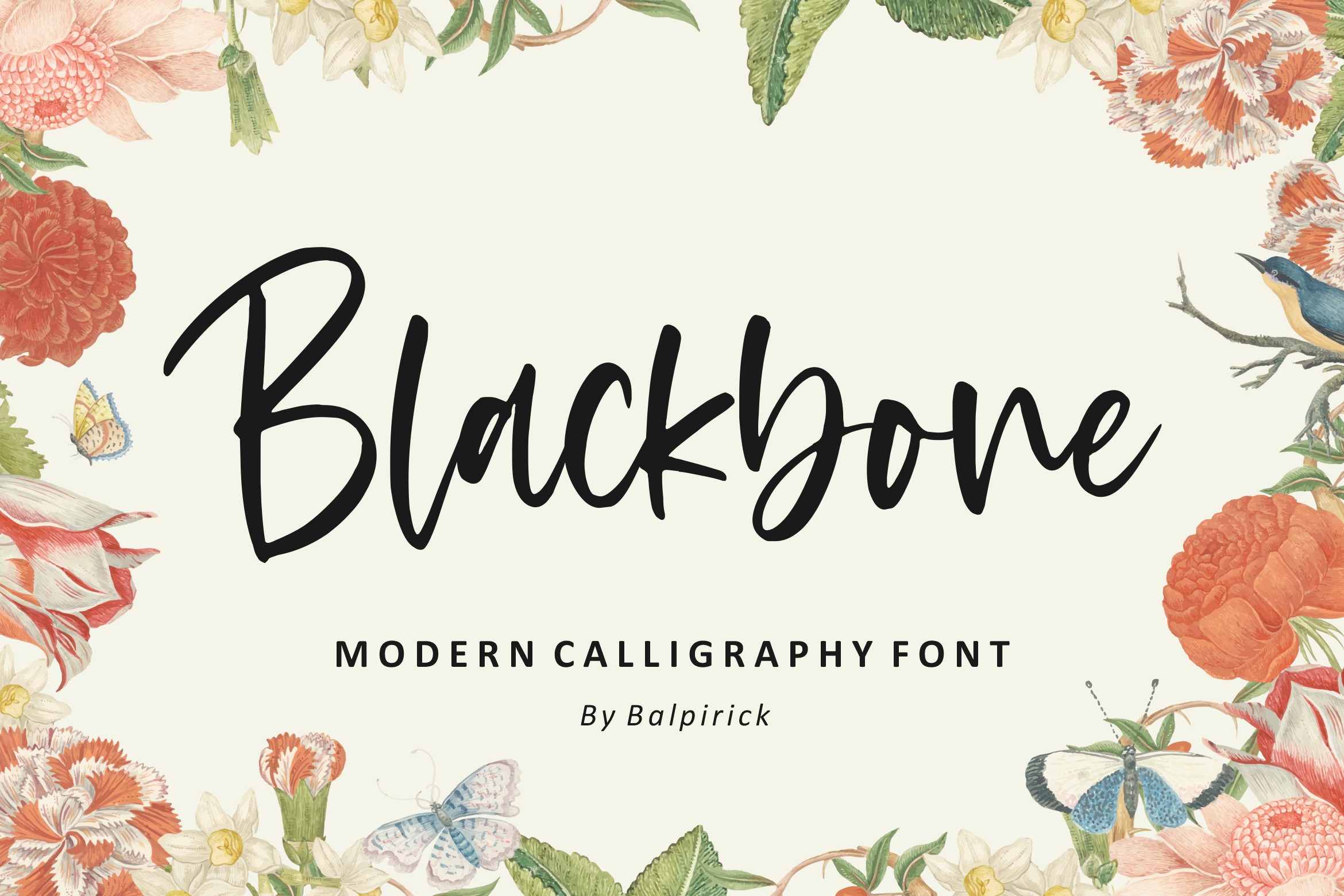 Blackbone Modern Calligraphy Font