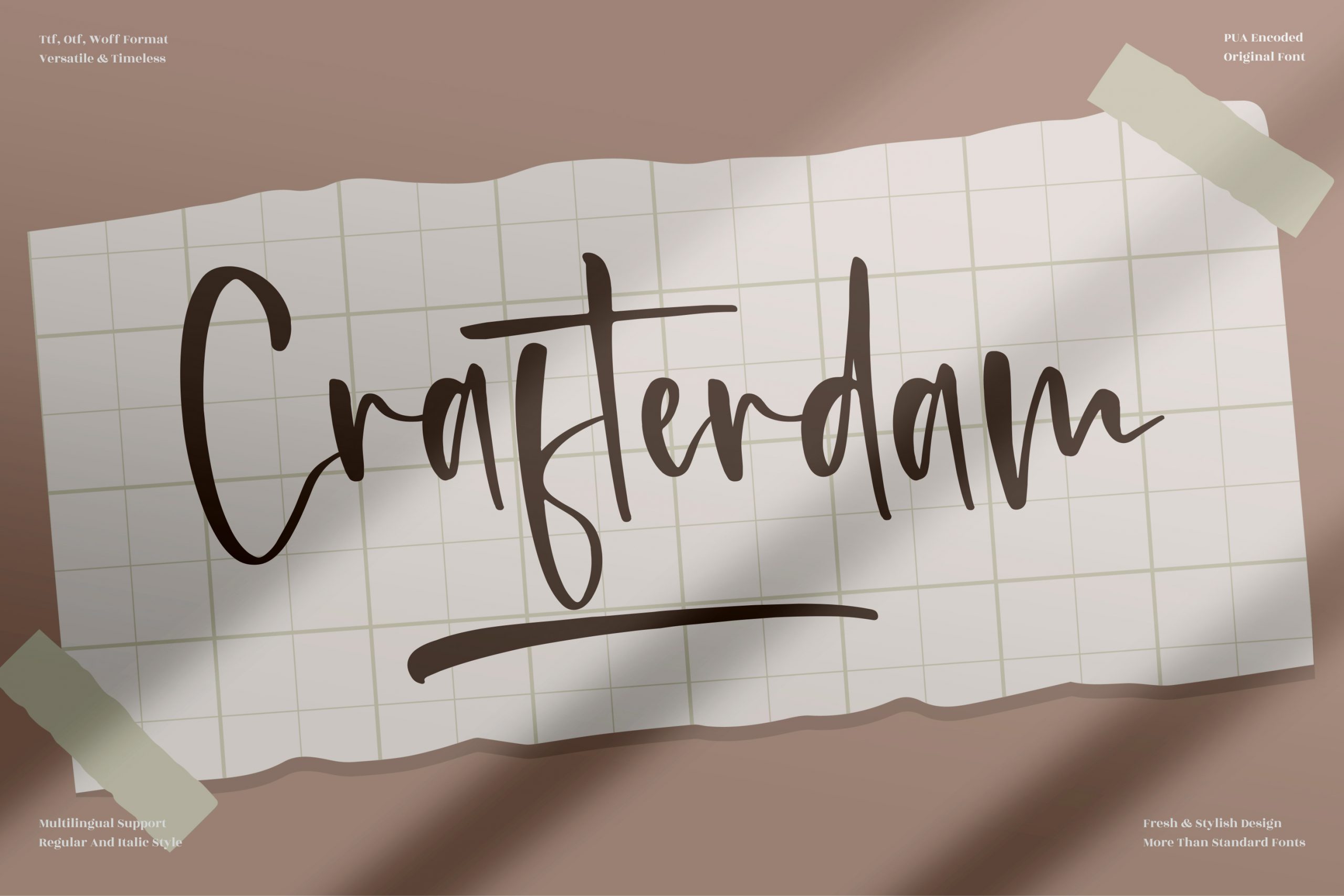 Crafterdam Calligraphy Font