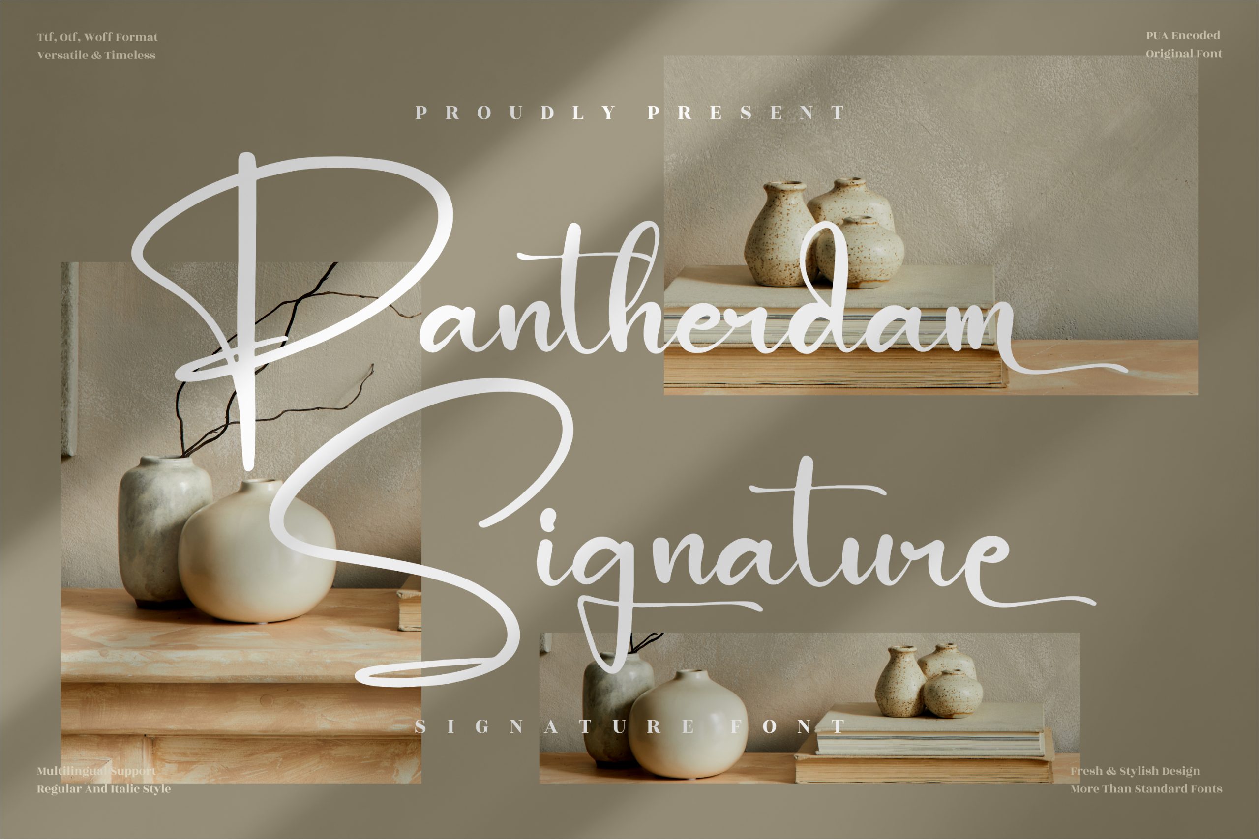 Pantherdam Signature Script Font