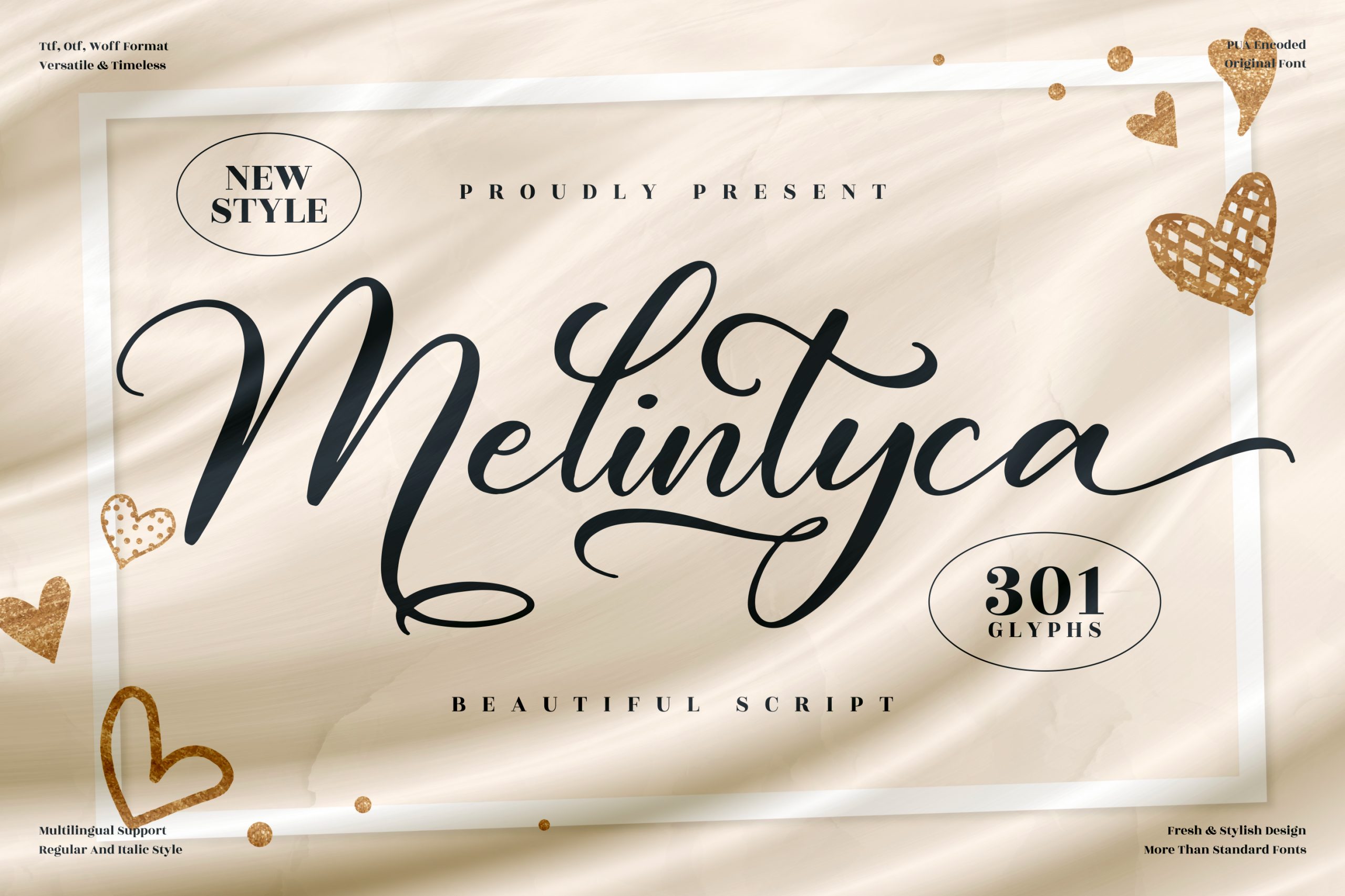 Melintyca Calligraphy Font