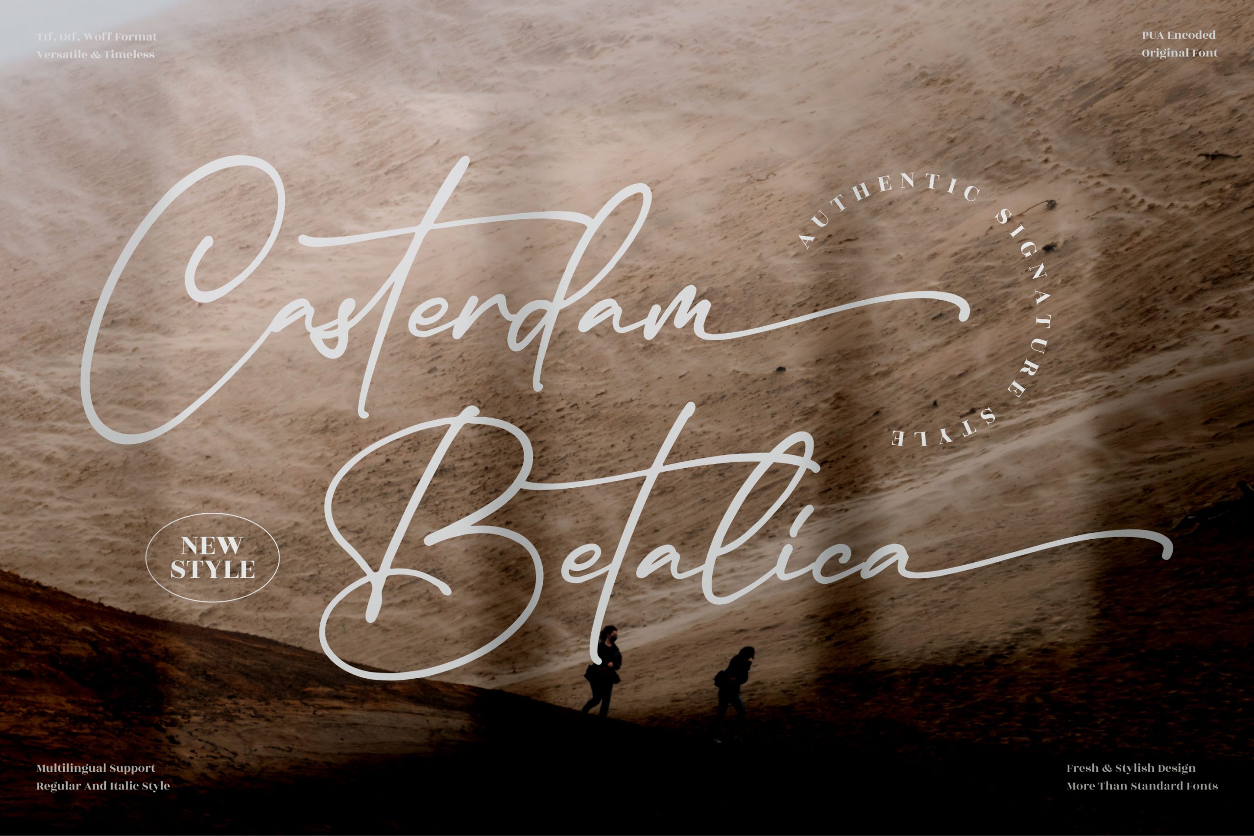 Casterdam Baletica Script Font
