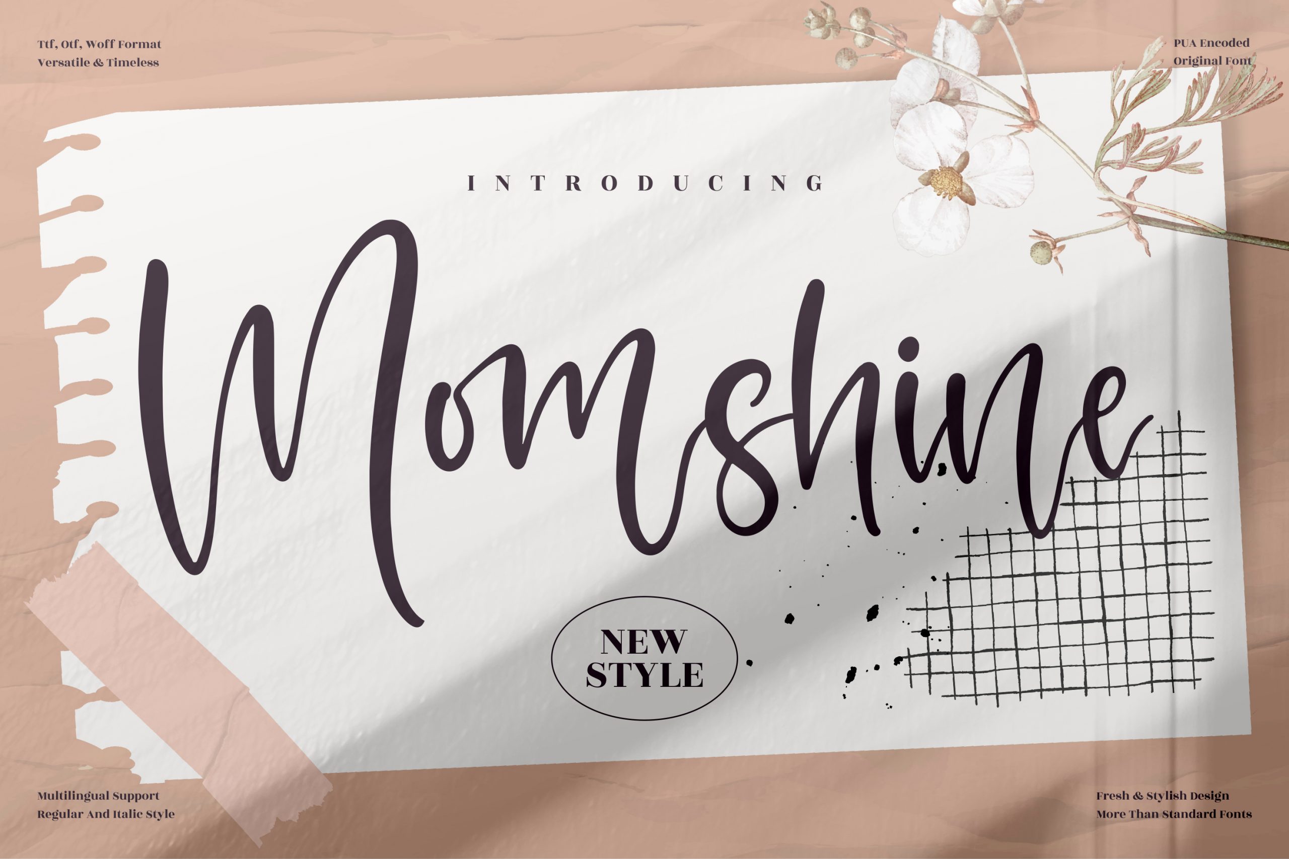 Momshine Script Font