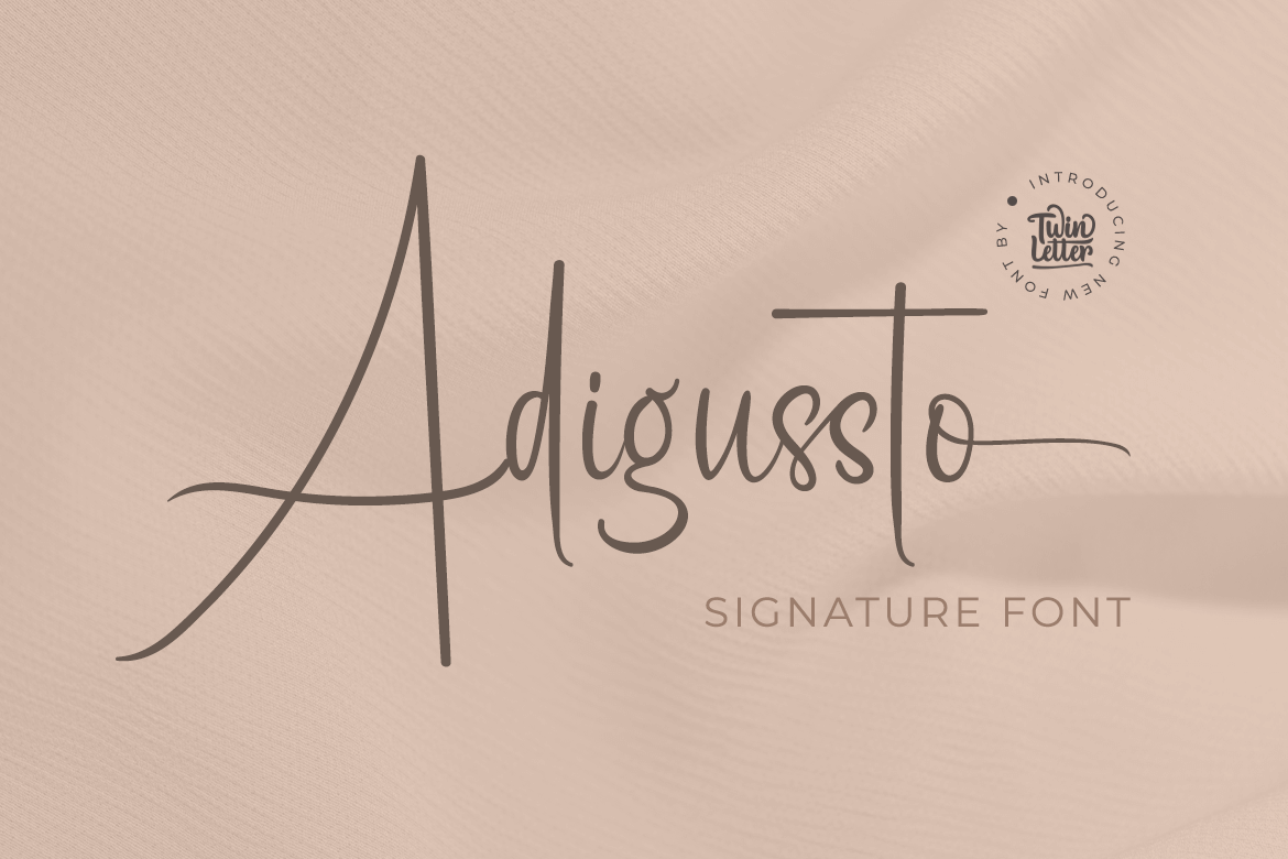 Adigussto Script Font