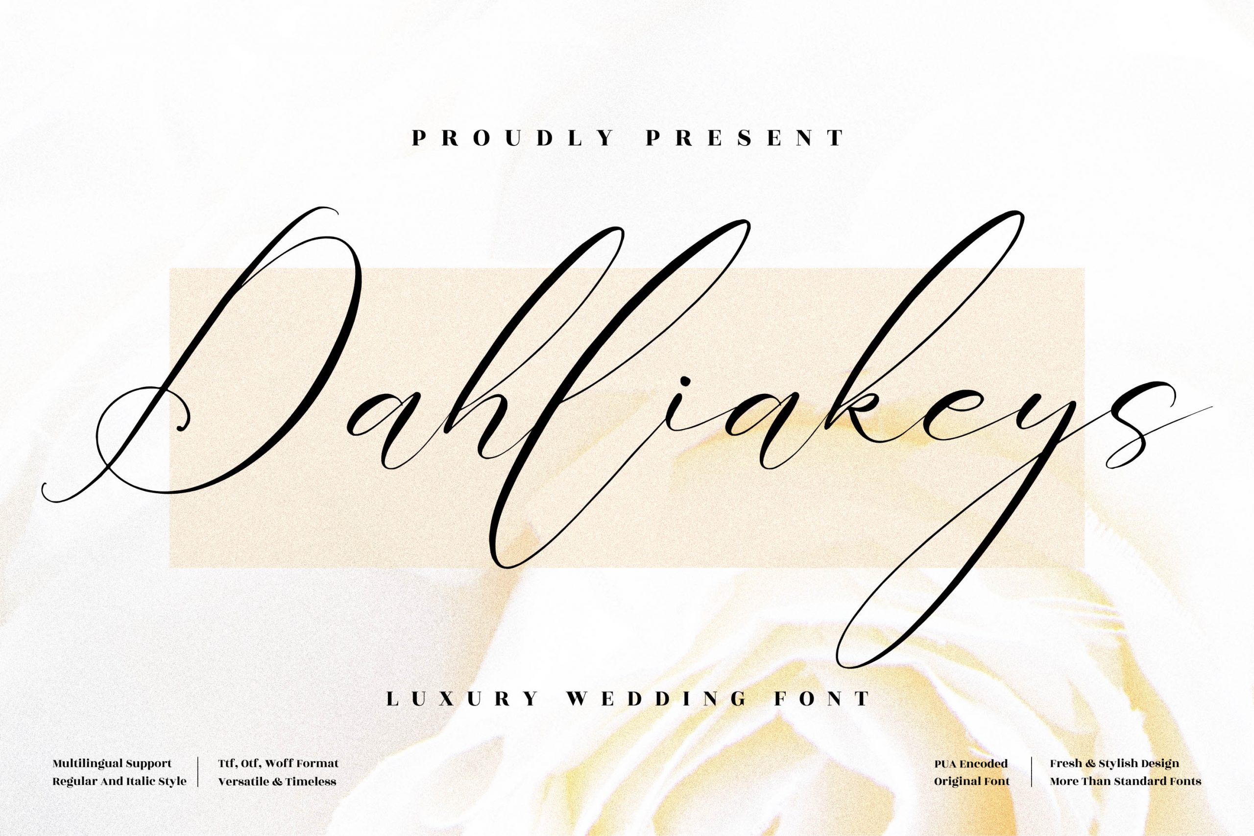 Dahliakeys Calligraphy Font