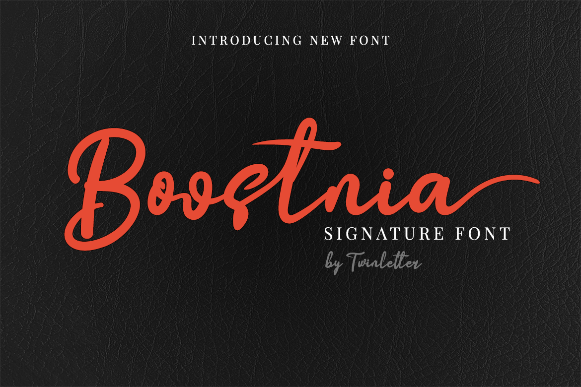 Boostnia Calligraphy Font