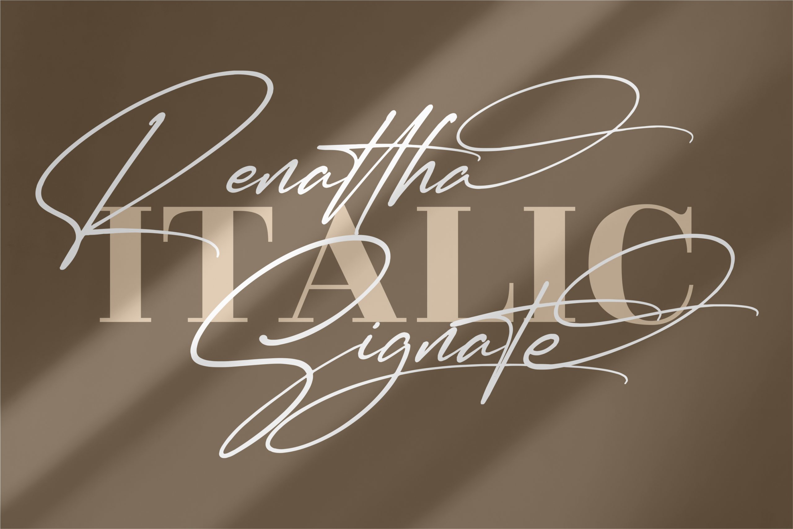 Renattha Signate Font preview image 2