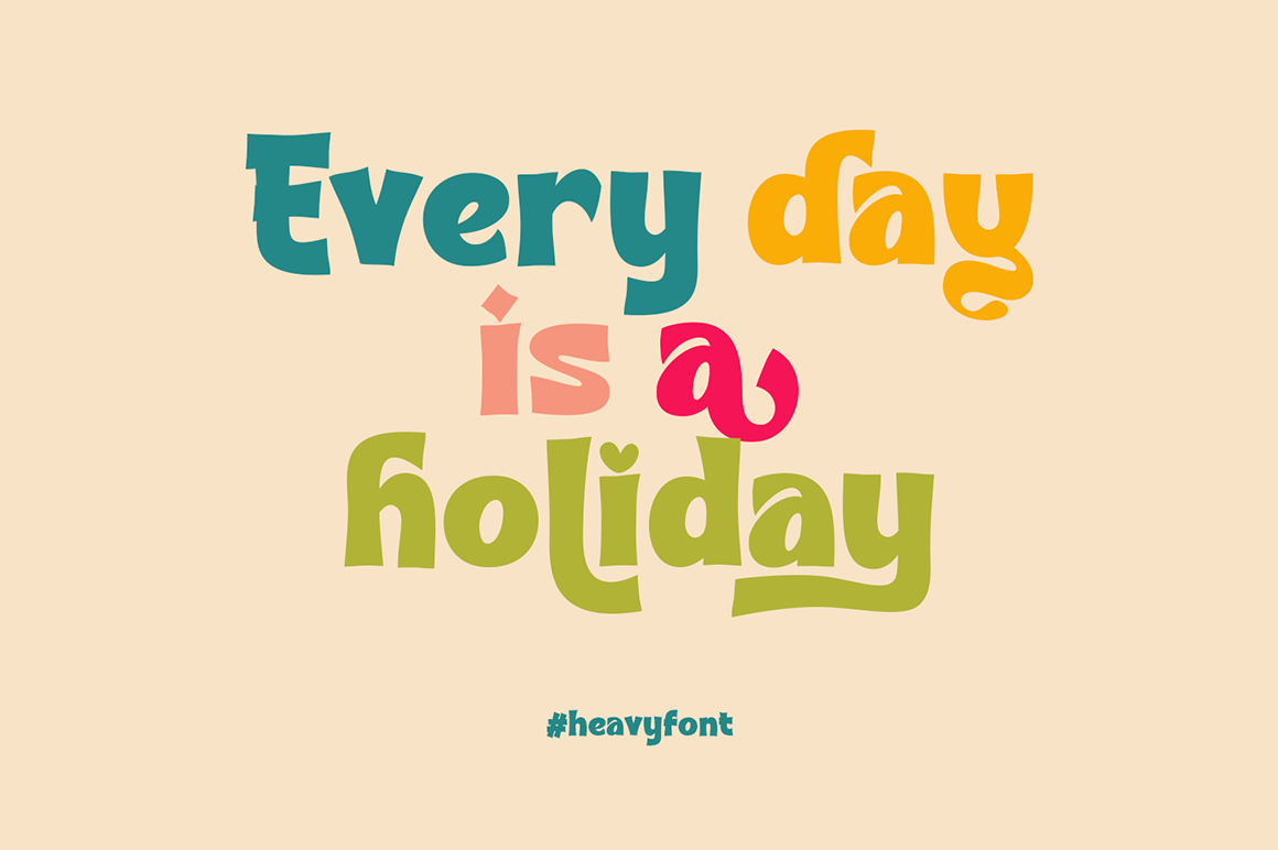 Heavy Bold Font preview image 2