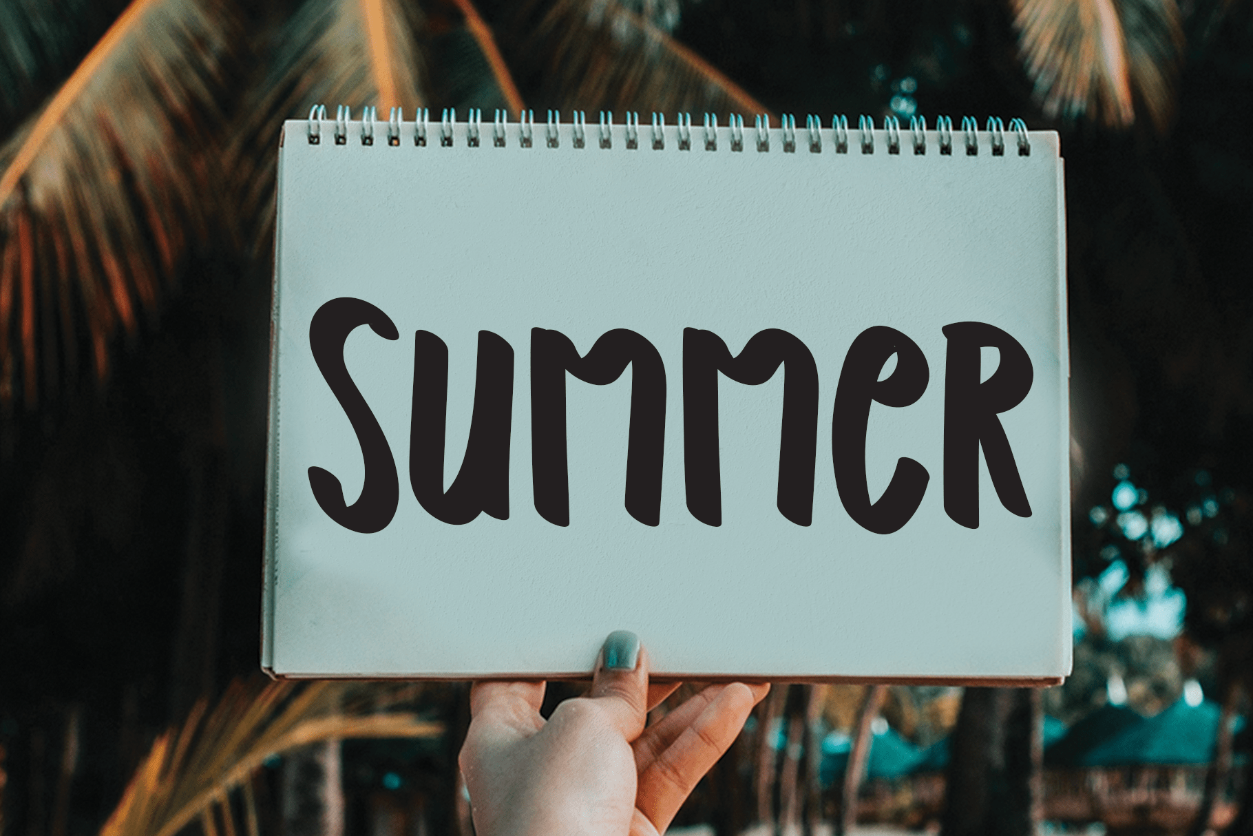Beautiful In Summer Font preview image 1