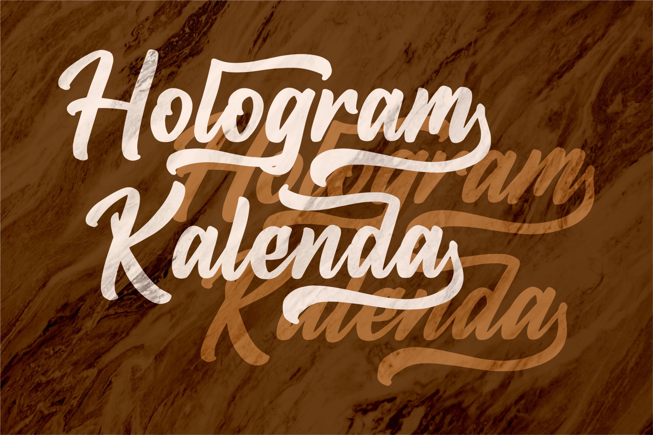 Hologram Kalenda Font preview image 2