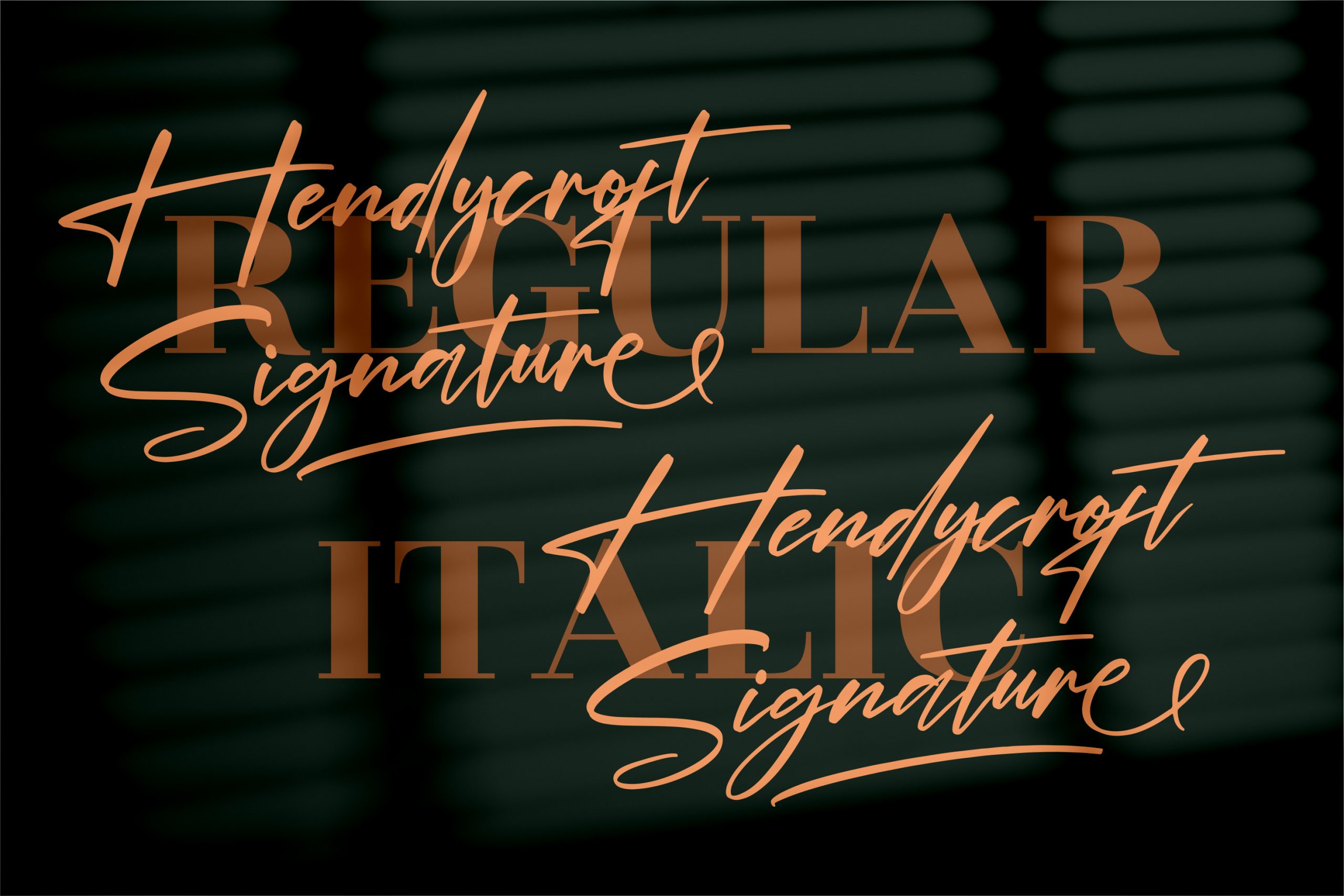 Hendycroft Signature Font preview image 2