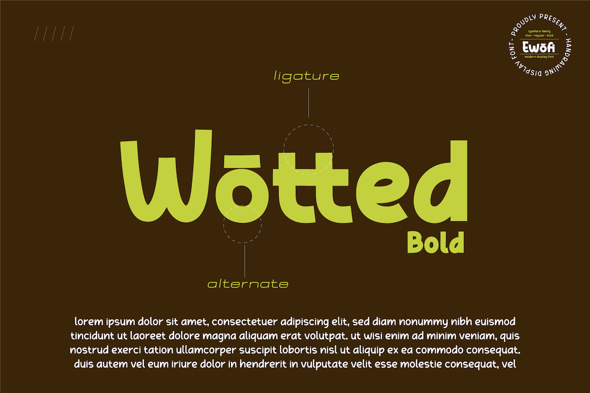 Ewofi Font preview image 3