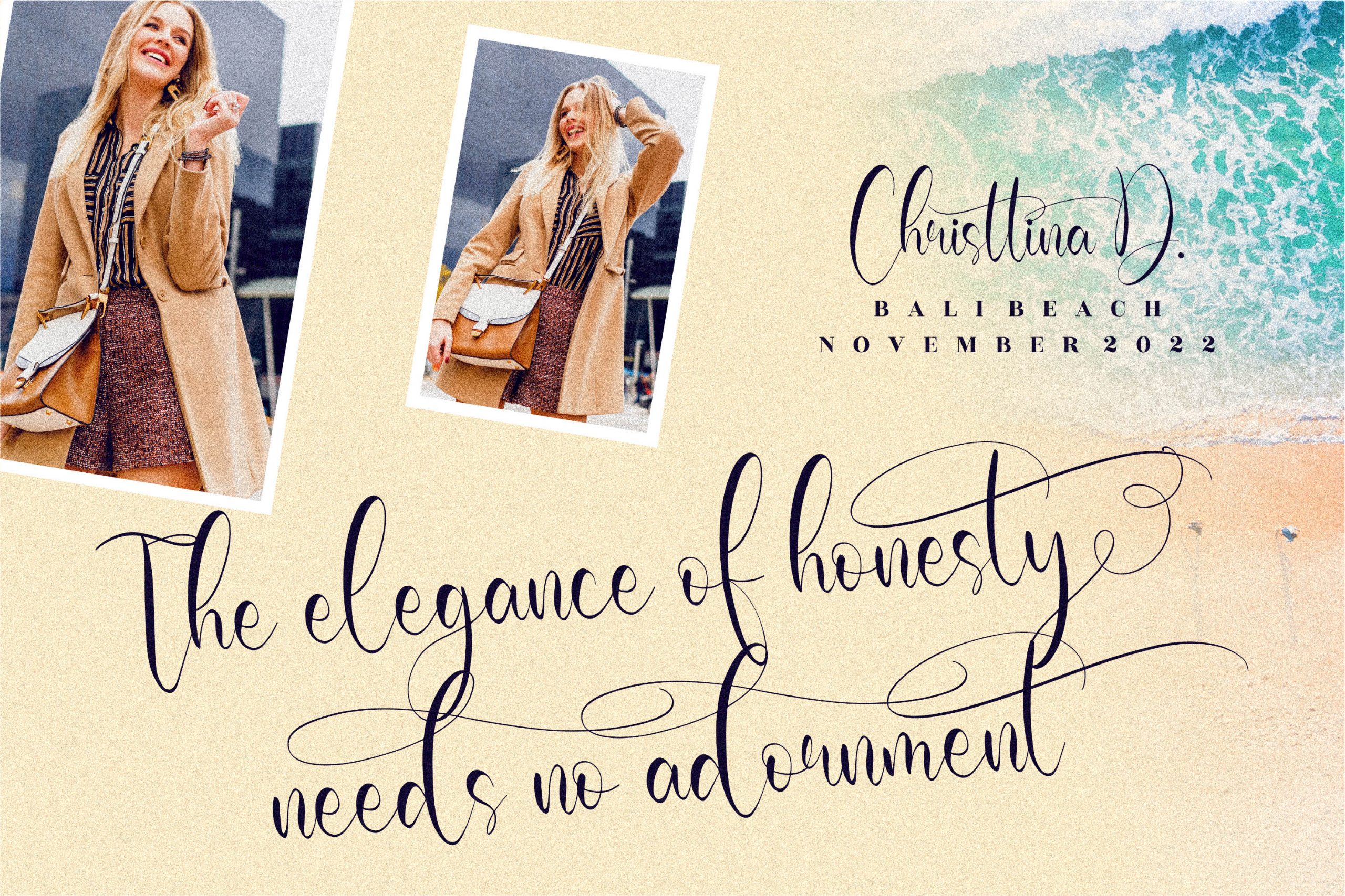Olivianta Pettcia Font preview image 5