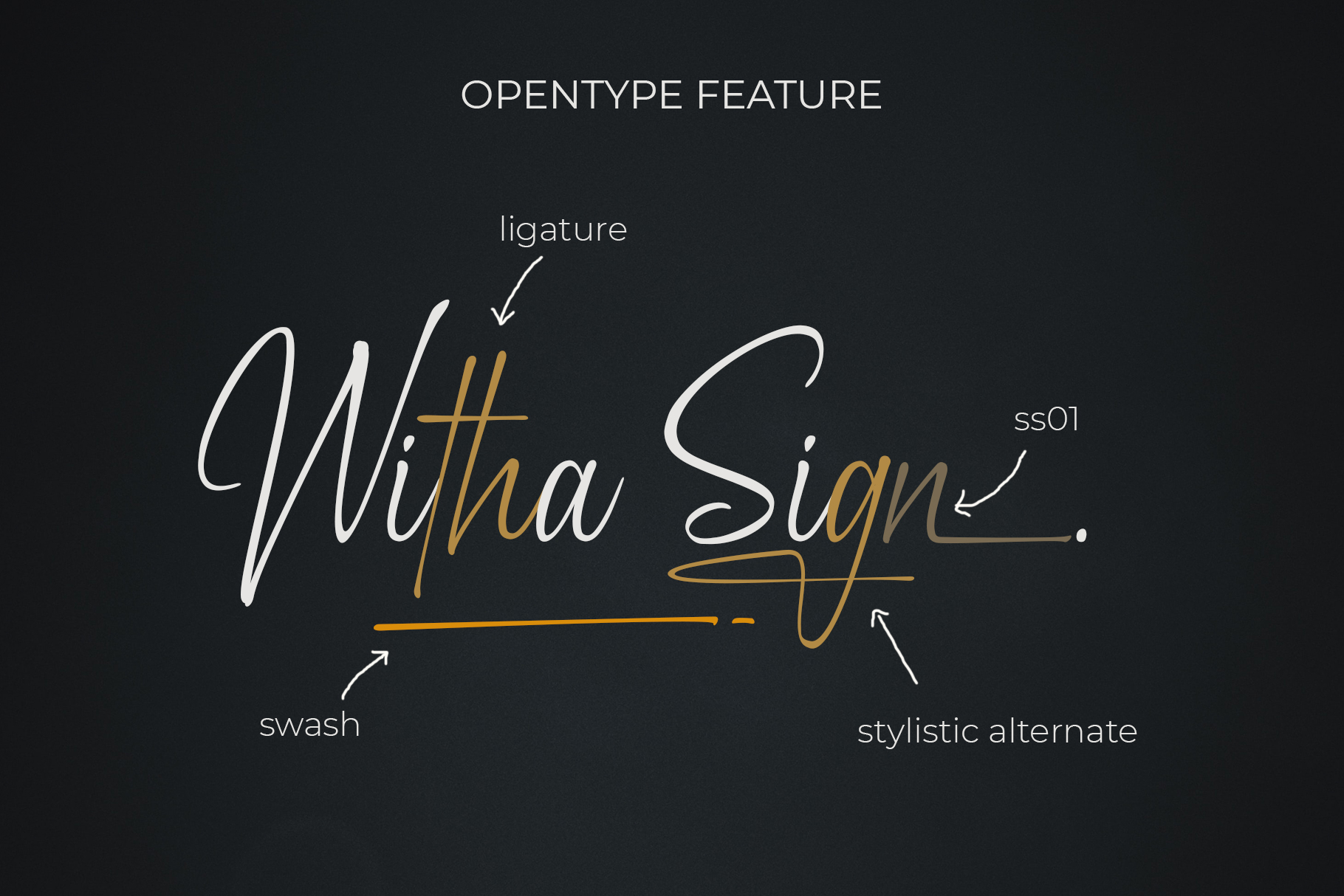 Witha Sign Font preview image 4