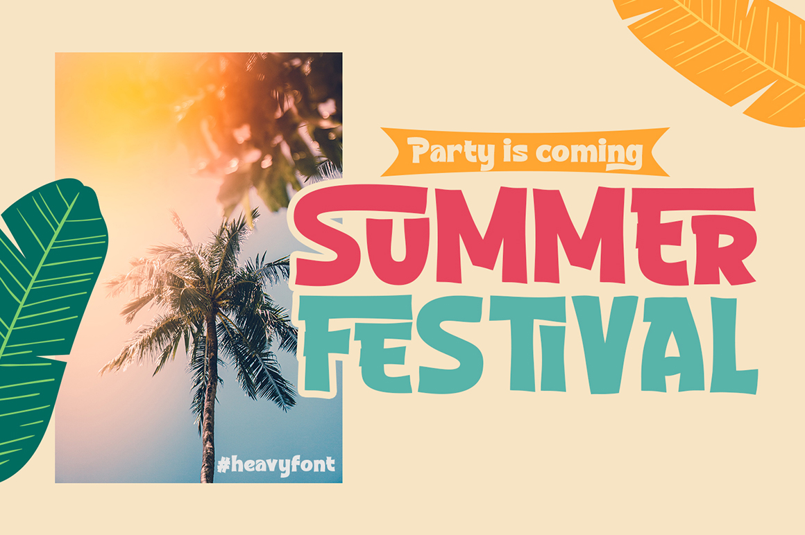 Heavy Bold Font preview image 4