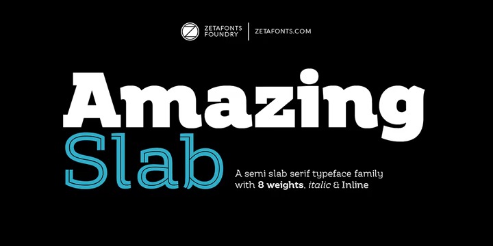 Amazing Slab Font Family preview image 1