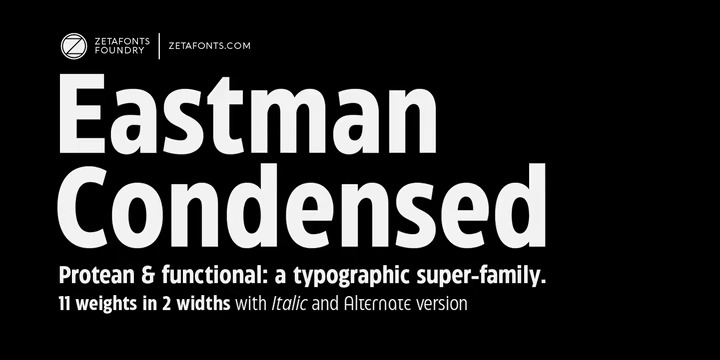 Eastman Condensed Font Family preview image 1