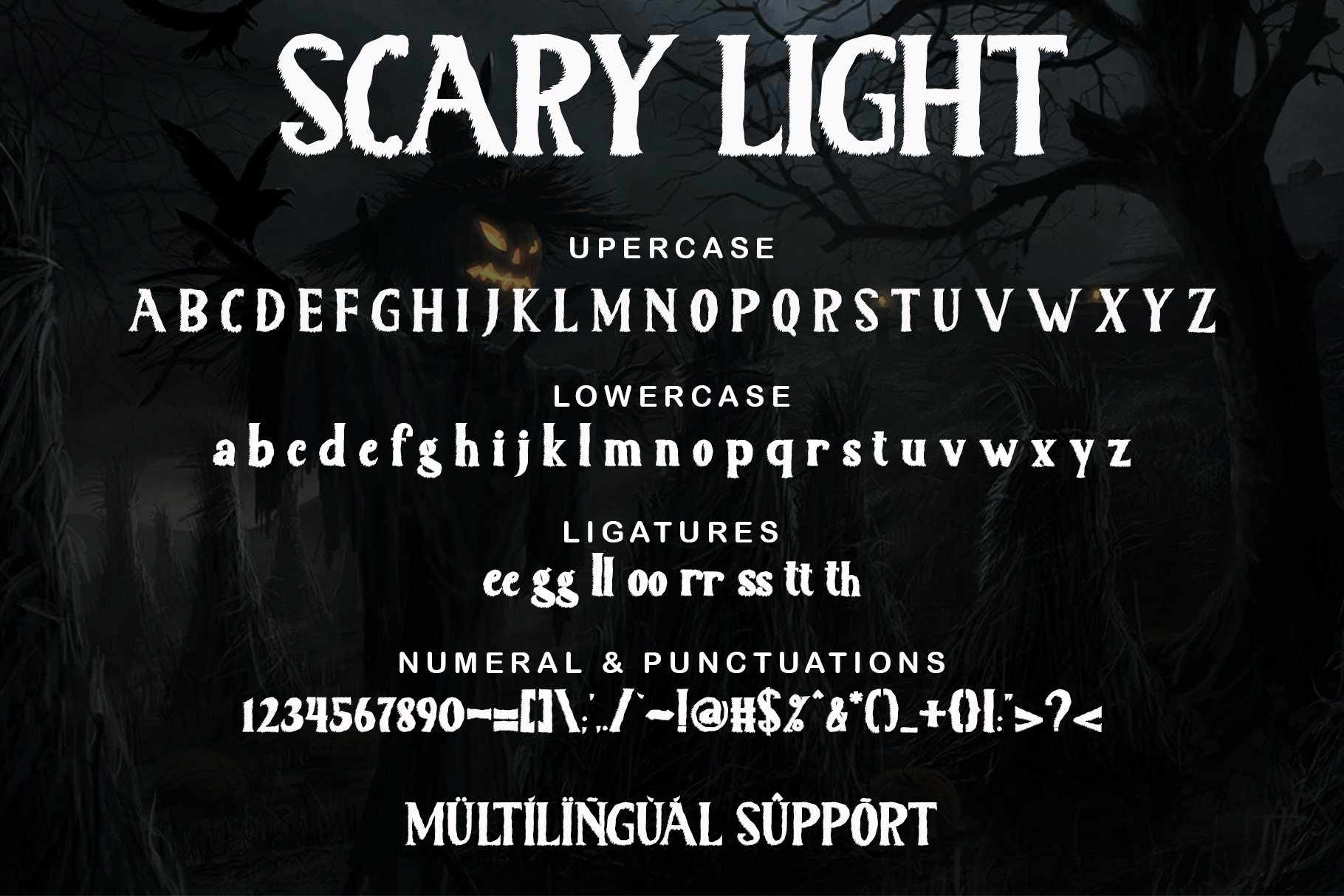 Scary Light Font preview image 4