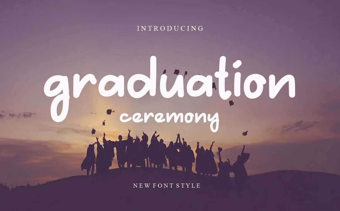 Graduation Cerenony Handwritten Font
