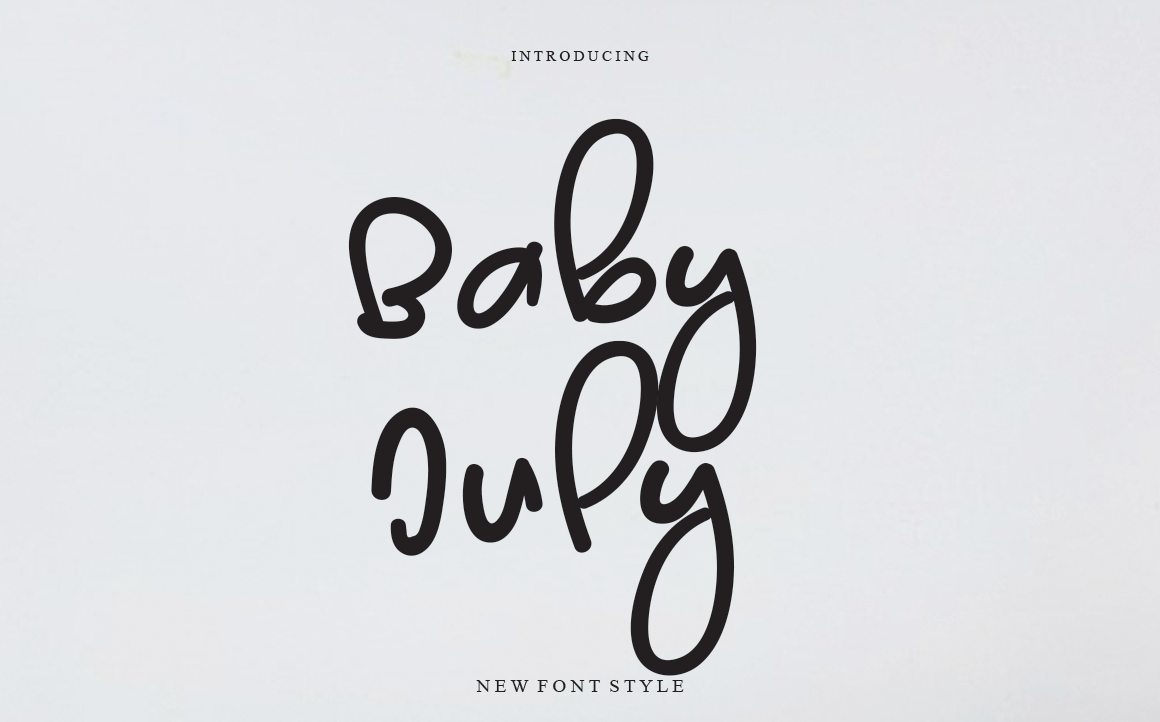Baby July Script Font