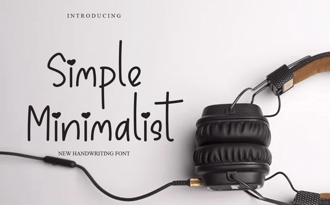 Simple Minimalist Display Font