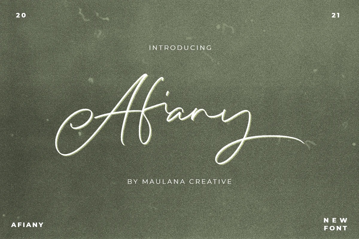 Afiany Script Font