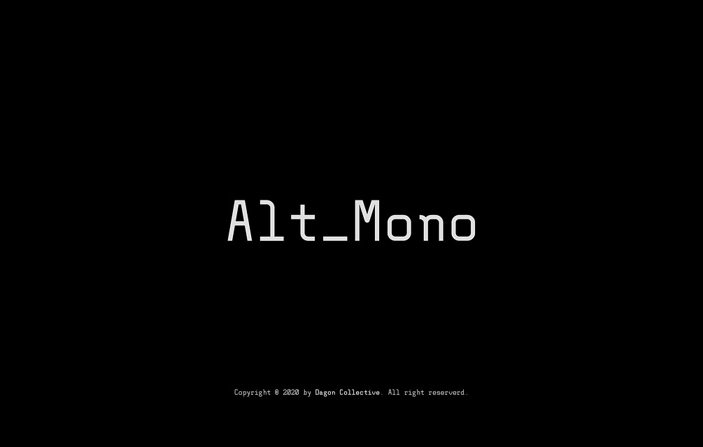 Alt_Mono Font