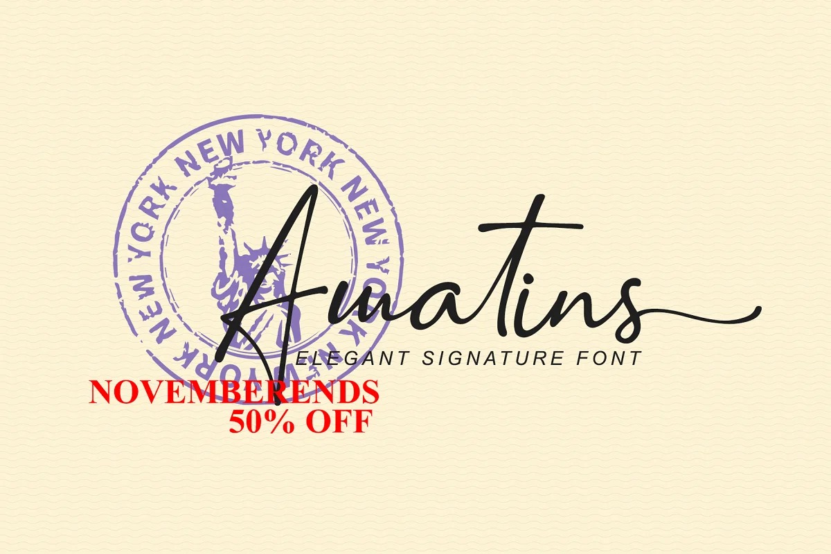 Amatins Script Font