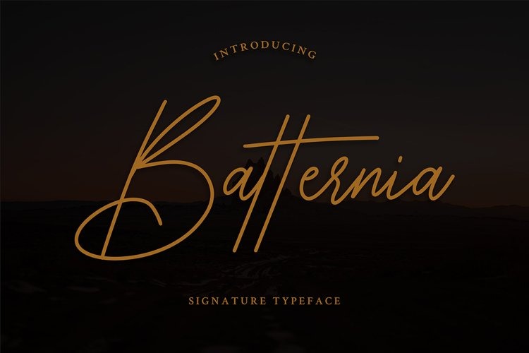 Batternia Handwritten Font